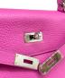 中古・古着 HERMES (エルメス) ケリー28 内縫い/シルバー金具/ピンク系/C刻印:2018年製 ピンク×シルバー金具 サイズ:28：1750000円