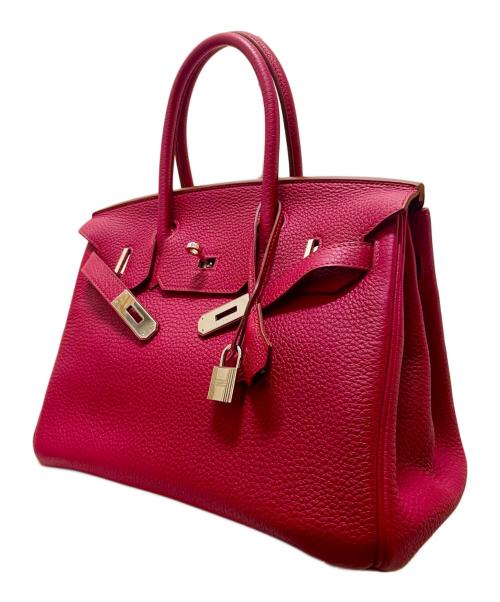 HERMES（エルメス）HERMES (エルメス) バーキン30/シルバー金具/トゴ/レッド系/□O刻印 レッド系 サイズ:30の古着・服飾アイテム