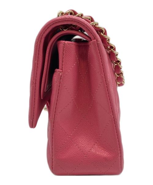 CHANEL（シャネル）CHANEL (シャネル) マトラッセ25/ダブルフラップチェーンショルダーバッグ ピンク サイズ:25の古着・服飾アイテム