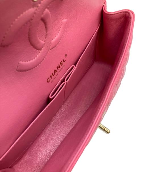 CHANEL（シャネル）CHANEL (シャネル) マトラッセ25/ダブルフラップチェーンショルダーバッグ ピンク サイズ:25の古着・服飾アイテム
