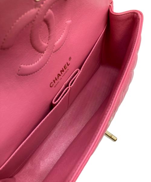 CHANEL（シャネル）CHANEL (シャネル) マトラッセ25/ダブルフラップチェーンショルダーバッグ ピンク サイズ:25の古着・服飾アイテム