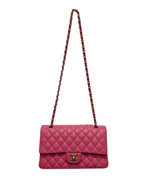 CHANEL（シャネル）CHANEL (シャネル) マトラッセ25/ダブルフラップチェーンショルダーバッグ ピンク サイズ:25の古着・服飾アイテム