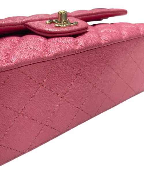 CHANEL（シャネル）CHANEL (シャネル) マトラッセ25/ダブルフラップチェーンショルダーバッグ ピンク サイズ:25の古着・服飾アイテム