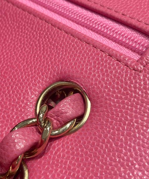 CHANEL（シャネル）CHANEL (シャネル) マトラッセ25/ダブルフラップチェーンショルダーバッグ ピンク サイズ:25の古着・服飾アイテム