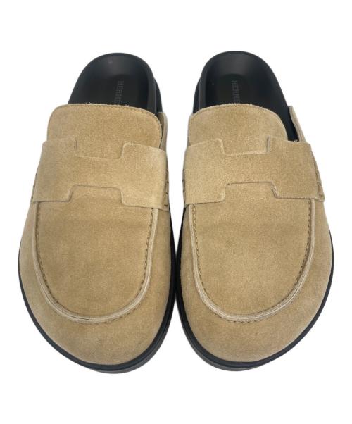 HERMES（エルメス）HERMES (エルメス) ミュール 《ゴー》 ベージュ サイズ:41の古着・服飾アイテム