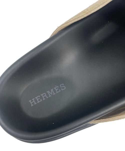 HERMES（エルメス）HERMES (エルメス) ミュール 《ゴー》 ベージュ サイズ:41の古着・服飾アイテム