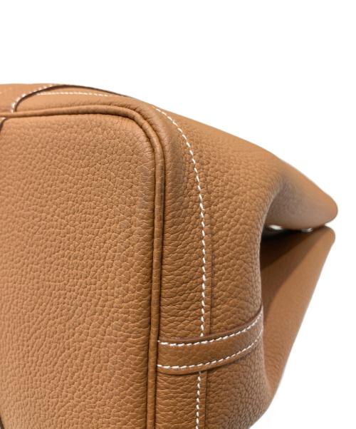 HERMES（エルメス）HERMES (エルメス) ガーデンパーティPM/ゴールド/ネゴンダ/U刻印:2022年製 ゴールド サイズ:PMの古着・服飾アイテム