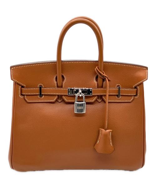 HERMES（エルメス）HERMES (エルメス) バーキン25/シルバー金具/ヴォーエプソン/ブリック/□I刻印:2005年製 ブリック サイズ:25の古着・服飾アイテム