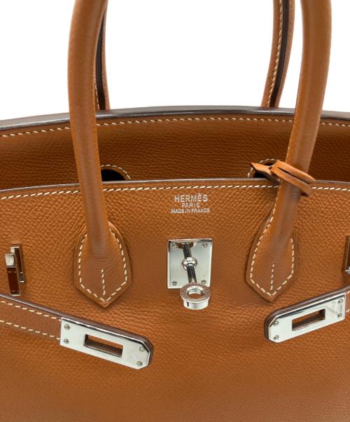 HERMES（エルメス）HERMES (エルメス) バーキン25/シルバー金具/ヴォーエプソン/ブリック/□I刻印:2005年製 ブリック サイズ:25の古着・服飾アイテム