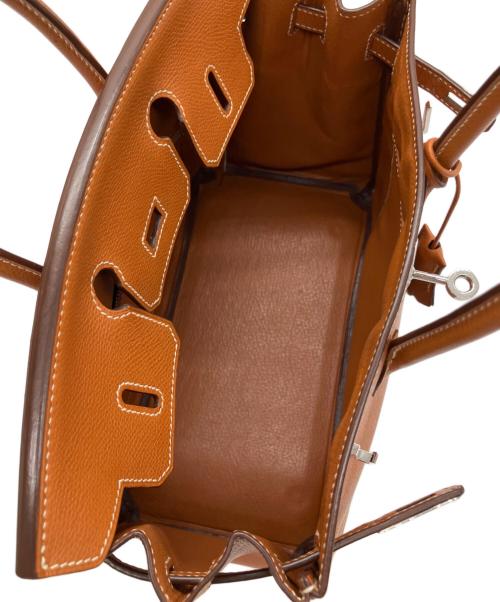 HERMES（エルメス）HERMES (エルメス) バーキン25/シルバー金具/ヴォーエプソン/ブリック/□I刻印:2005年製 ブリック サイズ:25の古着・服飾アイテム