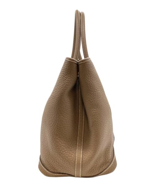 HERMES（エルメス）HERMES (エルメス) ガーデンパーティPM/エトゥープ/ネゴンダ/ハンドバッグ/C刻印:2018年製 エトゥープ サイズ:PMの古着・服飾アイテム