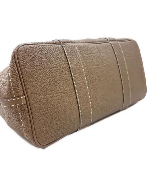 HERMES（エルメス）HERMES (エルメス) ガーデンパーティPM/エトゥープ/ネゴンダ/ハンドバッグ/C刻印:2018年製 エトゥープ サイズ:PMの古着・服飾アイテム