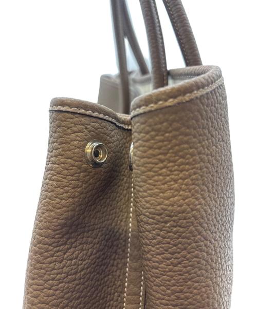 HERMES（エルメス）HERMES (エルメス) ガーデンパーティPM/エトゥープ/ネゴンダ/ハンドバッグ/C刻印:2018年製 エトゥープ サイズ:PMの古着・服飾アイテム