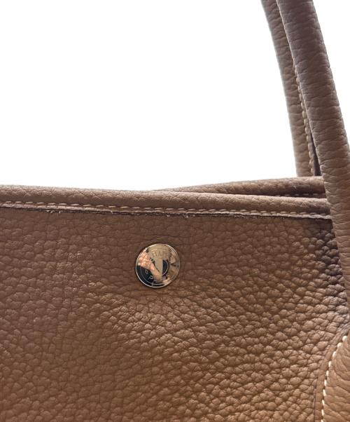 HERMES（エルメス）HERMES (エルメス) ガーデンパーティPM/エトゥープ/ネゴンダ/ハンドバッグ/C刻印:2018年製 エトゥープ サイズ:PMの古着・服飾アイテム