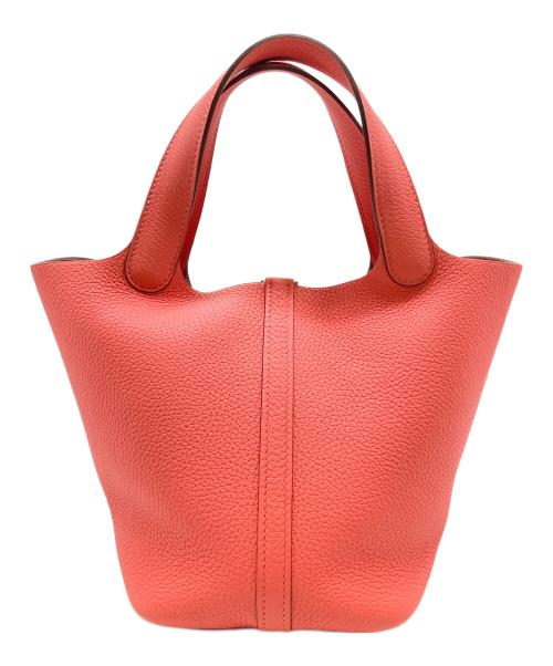HERMES（エルメス）HERMES (エルメス) ピコタンロックPM/トリヨンクレマンス/ローズアザレ/W刻印2024年製/シルバー金具 ローズアザレ/シルバー金具 サイズ:PMの古着・服飾アイテム