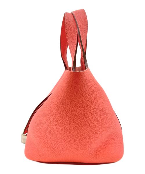 HERMES（エルメス）HERMES (エルメス) ピコタンロックPM/トリヨンクレマンス/ローズアザレ/W刻印2024年製/シルバー金具 ローズアザレ/シルバー金具 サイズ:PMの古着・服飾アイテム