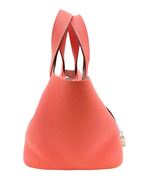 HERMES（エルメス）HERMES (エルメス) ピコタンロックPM/トリヨンクレマンス/ローズアザレ/W刻印2024年製/シルバー金具 ローズアザレ/シルバー金具 サイズ:PMの古着・服飾アイテム