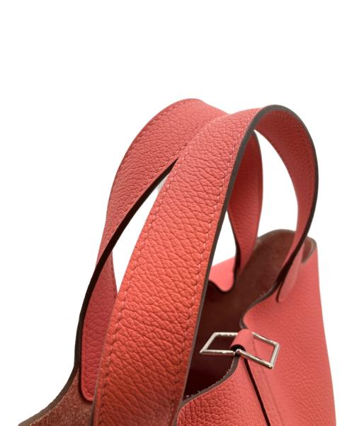 HERMES（エルメス）HERMES (エルメス) ピコタンロックPM/トリヨンクレマンス/ローズアザレ/W刻印2024年製/シルバー金具 ローズアザレ/シルバー金具 サイズ:PMの古着・服飾アイテム