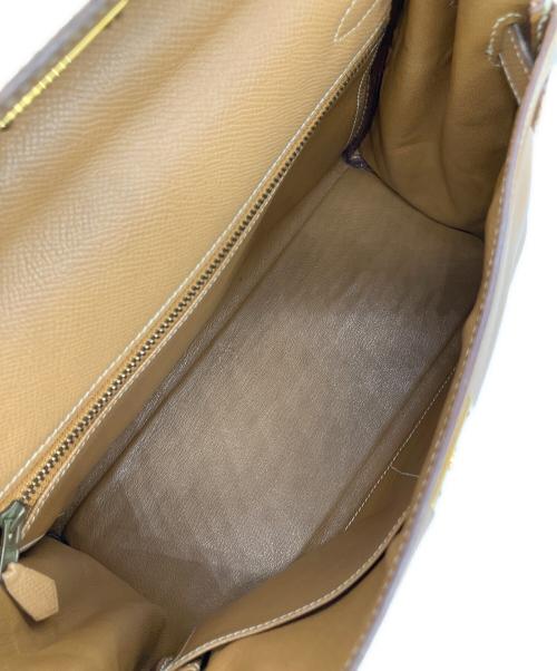 HERMES（エルメス）HERMES (エルメス) ケリー28 内縫い/ゴールド金具/〇U刻印 ナチュラル サイズ:28の古着・服飾アイテム