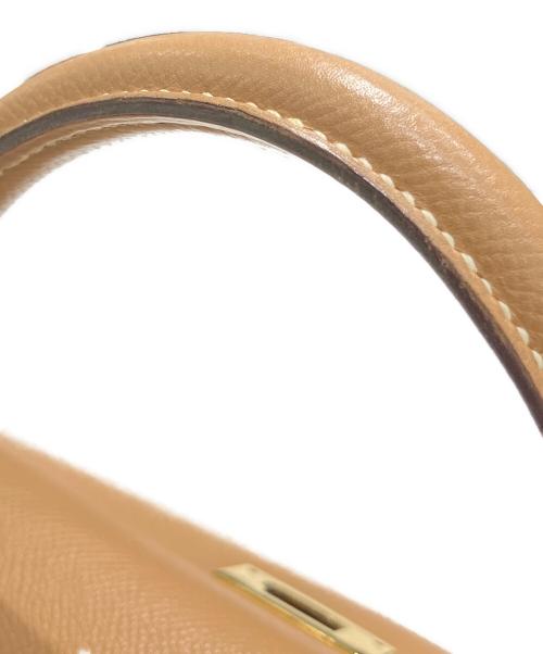 HERMES（エルメス）HERMES (エルメス) ケリー28 内縫い/ゴールド金具/〇U刻印 ナチュラル サイズ:28の古着・服飾アイテム