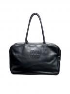 MIU MIUミュウミュウ）の古着「レザーボーバッグ」｜ブラック