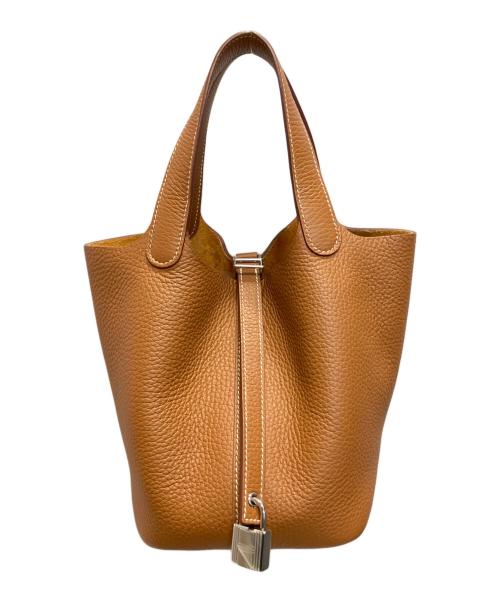 HERMES（エルメス）HERMES (エルメス) ピコタンロックPM/ハンドバッグ ゴールド/シルバー金具 サイズ:PMの古着・服飾アイテム