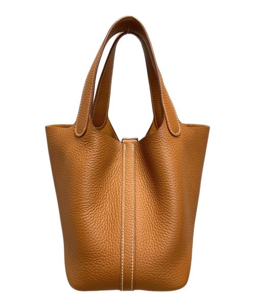 HERMES（エルメス）HERMES (エルメス) ピコタンロックPM/ハンドバッグ ゴールド/シルバー金具 サイズ:PMの古着・服飾アイテム