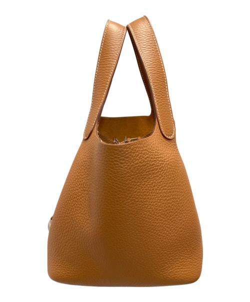 HERMES（エルメス）HERMES (エルメス) ピコタンロックPM/ハンドバッグ ゴールド/シルバー金具 サイズ:PMの古着・服飾アイテム