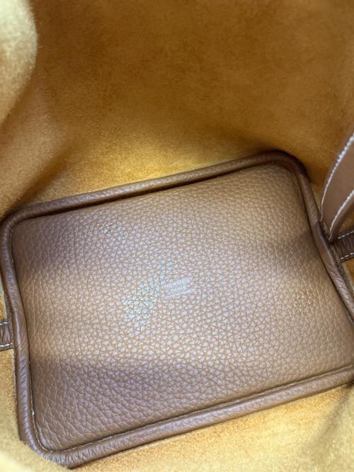 HERMES（エルメス）HERMES (エルメス) ピコタンロックPM/ハンドバッグ ゴールド/シルバー金具 サイズ:PMの古着・服飾アイテム