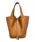 HERMES（エルメス）の古着「ピコタンロックPM/ハンドバッグ」｜ゴールド/シルバー金具