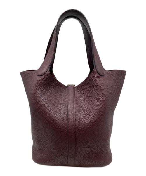 HERMES（エルメス）HERMES (エルメス) ピコタンロックMM/ハンドバッグ ボルドー系 サイズ:MMの古着・服飾アイテム