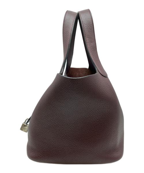 HERMES（エルメス）HERMES (エルメス) ピコタンロックMM/ハンドバッグ ボルドー系 サイズ:MMの古着・服飾アイテム