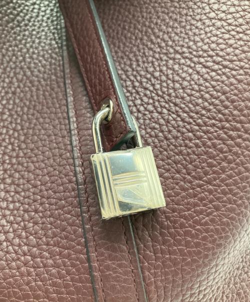 HERMES（エルメス）HERMES (エルメス) ピコタンロックMM/ハンドバッグ ボルドー系 サイズ:MMの古着・服飾アイテム