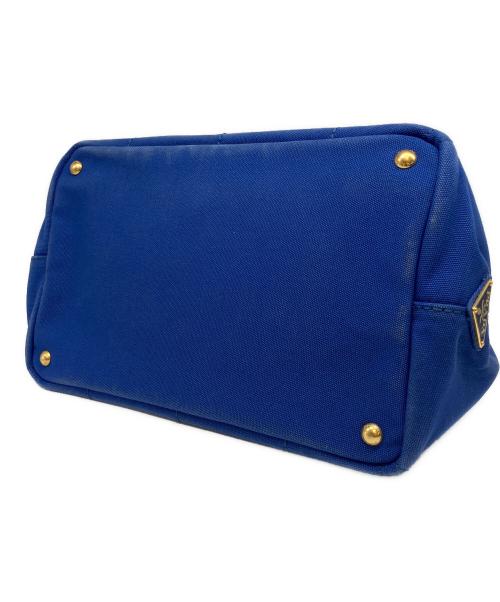 PRADA（プラダ）PRADA (プラダ) カナパ トートバッグ/ハンドバッグ ブルー サイズ:Mの古着・服飾アイテム