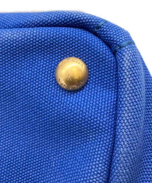 PRADA（プラダ）PRADA (プラダ) カナパ トートバッグ/ハンドバッグ ブルー サイズ:Mの古着・服飾アイテム