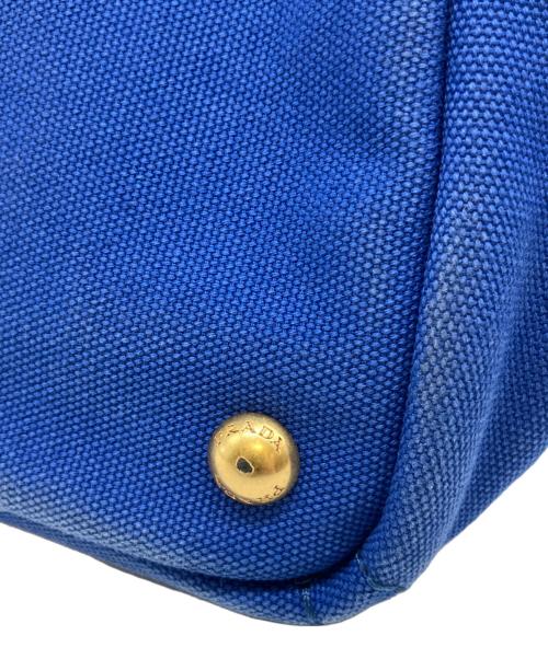 PRADA（プラダ）PRADA (プラダ) カナパ トートバッグ/ハンドバッグ ブルー サイズ:Mの古着・服飾アイテム