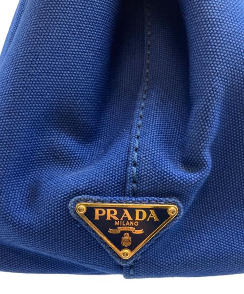 PRADA（プラダ）PRADA (プラダ) カナパ トートバッグ/ハンドバッグ ブルー サイズ:Mの古着・服飾アイテム