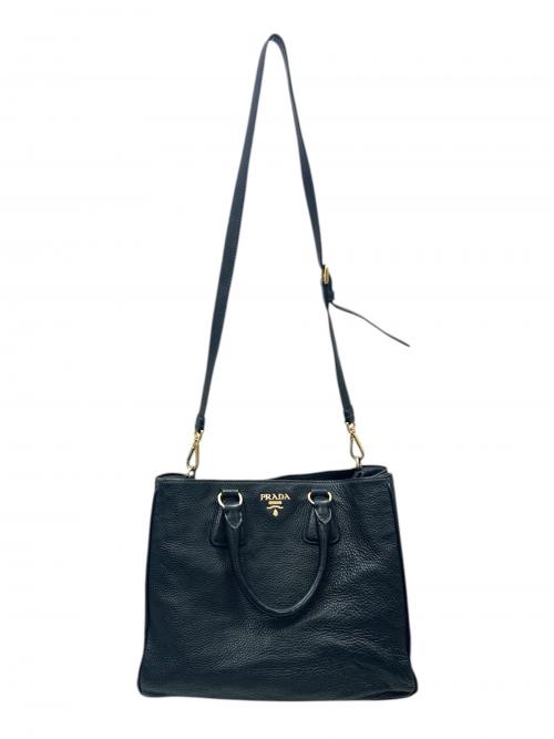 PRADA（プラダ）PRADA (プラダ) ヴィッテロダイノトートバッグ ブラック サイズ:-の古着・服飾アイテム