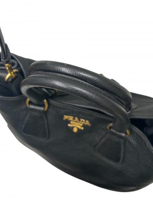 PRADA（プラダ）PRADA (プラダ) ヴィッテロダイノトートバッグ ブラック サイズ:-の古着・服飾アイテム