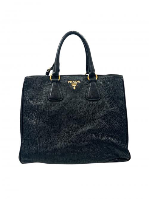 PRADA（プラダ）PRADA (プラダ) ヴィッテロダイノトートバッグ ブラック サイズ:-の古着・服飾アイテム