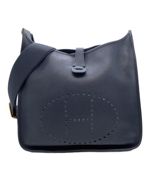 HERMES（エルメス）HERMES (エルメス) エブリン3 PM/ブルーニュイ/ゴールド金具/トリヨンクレマンス/D刻印:2019年製 ブルー×ネイビー サイズ:PMの古着・服飾アイテム