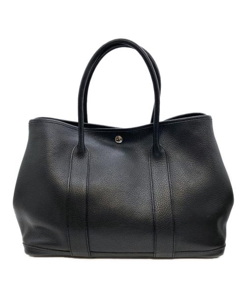 HERMES（エルメス）HERMES (エルメス) ガーデンパーティPM/ブラック/ネゴンダ/ハンドバッグ/☐M刻印:2009年製 ブラック サイズ:PMの古着・服飾アイテム