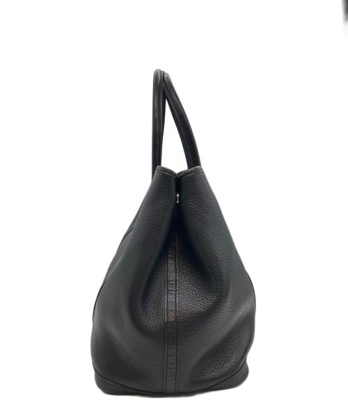 HERMES（エルメス）HERMES (エルメス) ガーデンパーティPM/ブラック/ネゴンダ/ハンドバッグ/☐M刻印:2009年製 ブラック サイズ:PMの古着・服飾アイテム