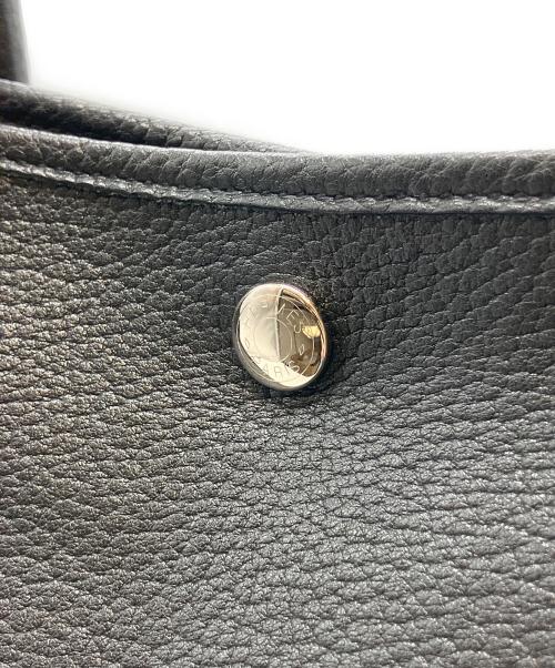 HERMES（エルメス）HERMES (エルメス) ガーデンパーティPM/ブラック/ネゴンダ/ハンドバッグ/☐M刻印:2009年製 ブラック サイズ:PMの古着・服飾アイテム