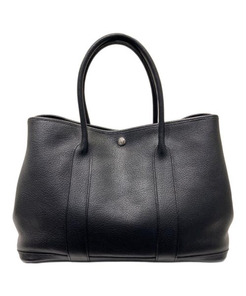 HERMES（エルメス）HERMES (エルメス) ガーデンパーティPM/ブラック/ネゴンダ/ハンドバッグ/☐M刻印:2009年製 ブラック サイズ:PMの古着・服飾アイテム