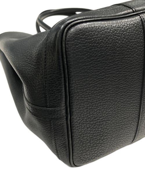 HERMES（エルメス）HERMES (エルメス) ガーデンパーティPM/ブラック/ネゴンダ/ハンドバッグ/☐M刻印:2009年製 ブラック サイズ:PMの古着・服飾アイテム