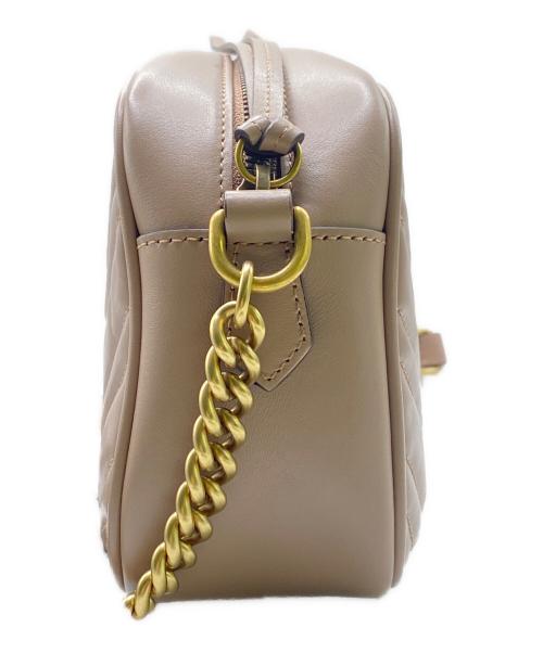 GUCCI（グッチ）GUCCI (グッチ) GGマーモントカメラバッグ ピンクベージュの古着・服飾アイテム