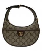 GUCCIグッチ）の古着「オフディア チェーンスーパーミニショルダーバッグ」｜ブラウン