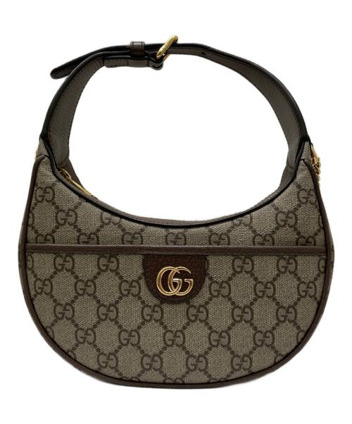 GUCCI（グッチ）GUCCI (グッチ) オフディア チェーンスーパーミニショルダーバッグ ブラウンの古着・服飾アイテム