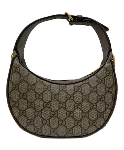 GUCCI（グッチ）GUCCI (グッチ) オフディア チェーンスーパーミニショルダーバッグ ブラウンの古着・服飾アイテム
